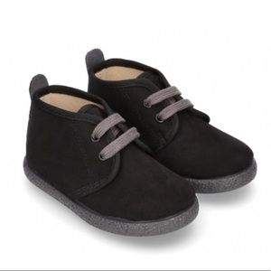 Black Ankle Boot Shoes with Sneaker Soles